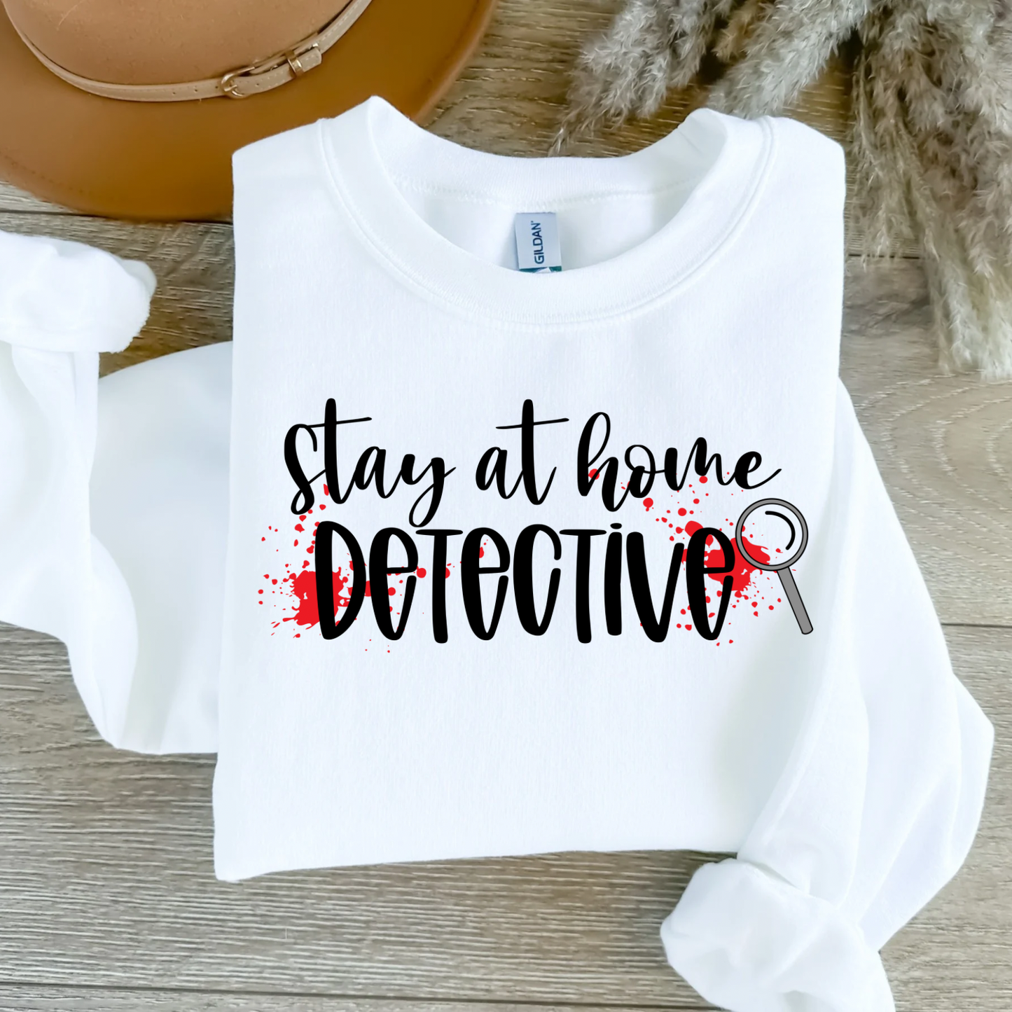 Stay At Home Detective Women’s Crewneck