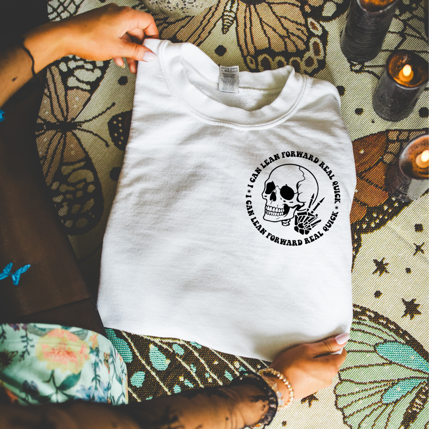 Laid Back But I Can Lean Forward Real Quick Women’s Crewneck Sweatshirt