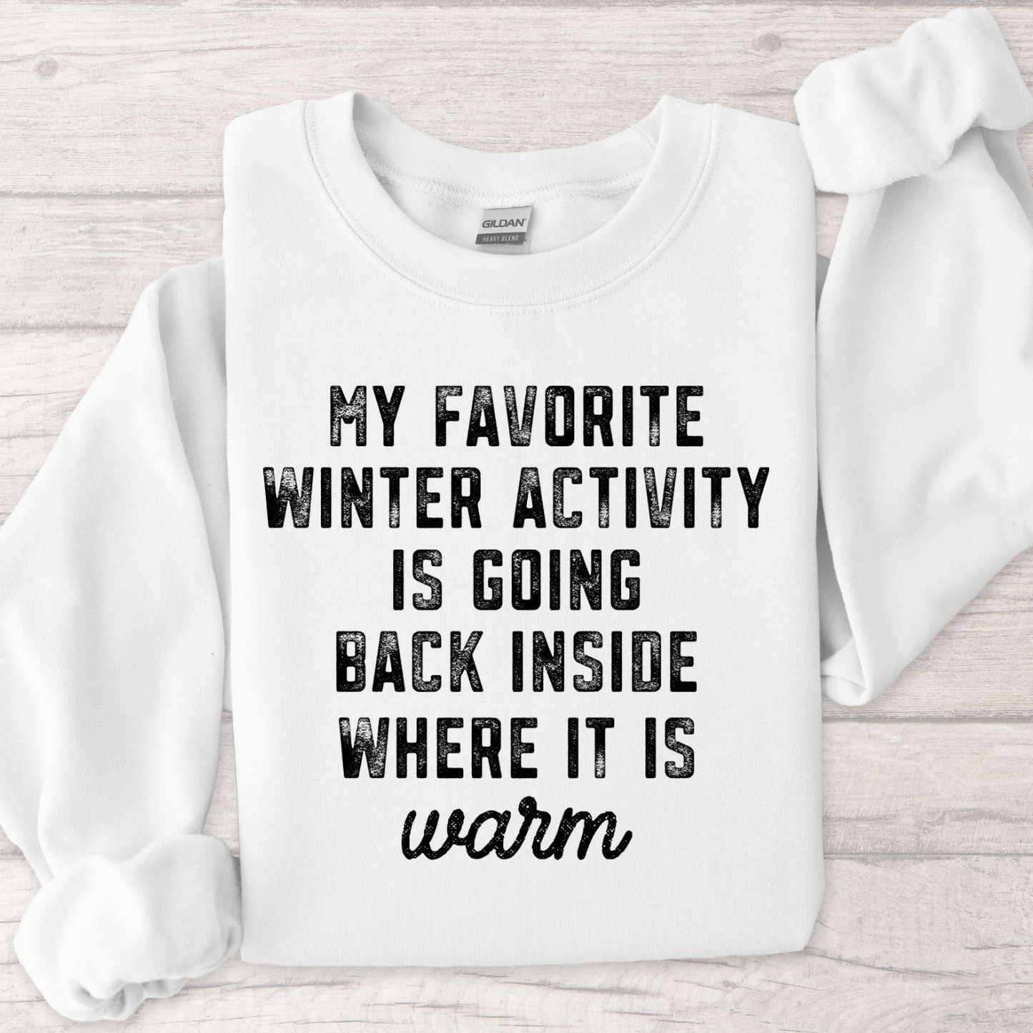 My Favorite Winter Activity Women’s Crewneck Sweatshirt