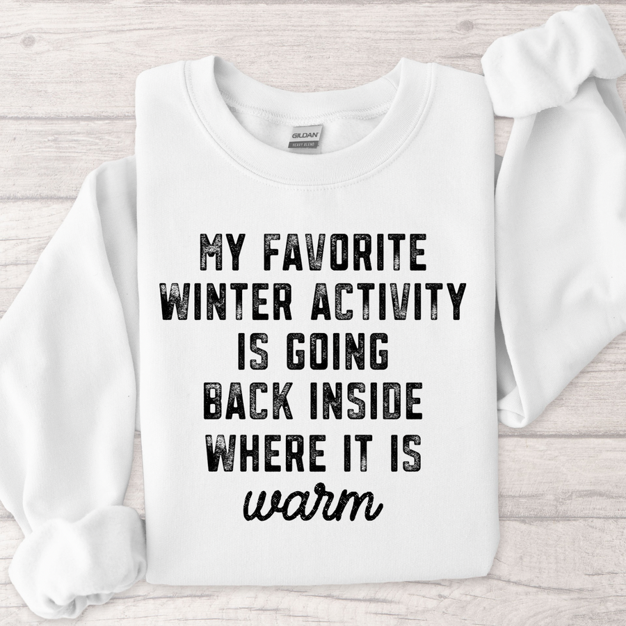 My Favorite Winter Activity Women’s Crewneck Sweatshirt