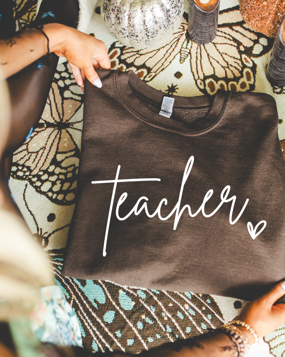 Teacher Love Women’s Crewneck Sweatshirt