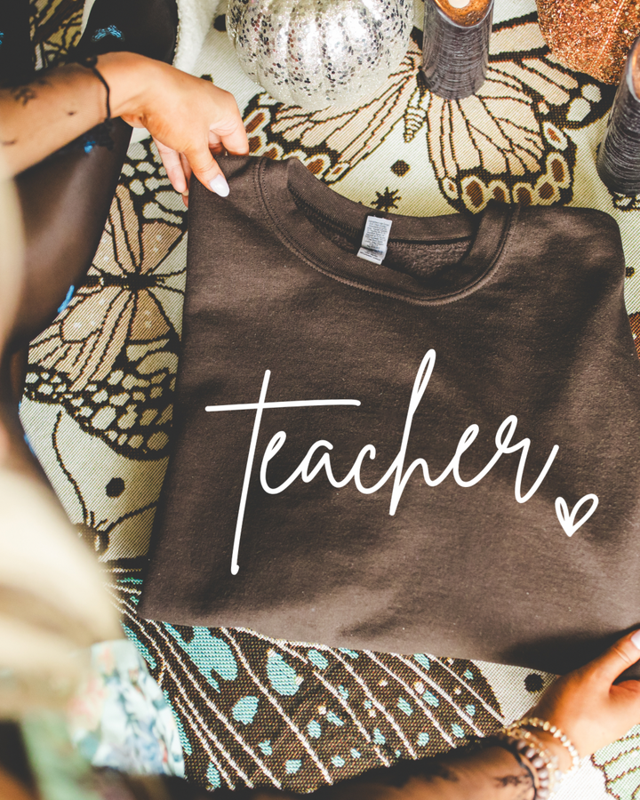 Teacher Love Women’s Crewneck Sweatshirt