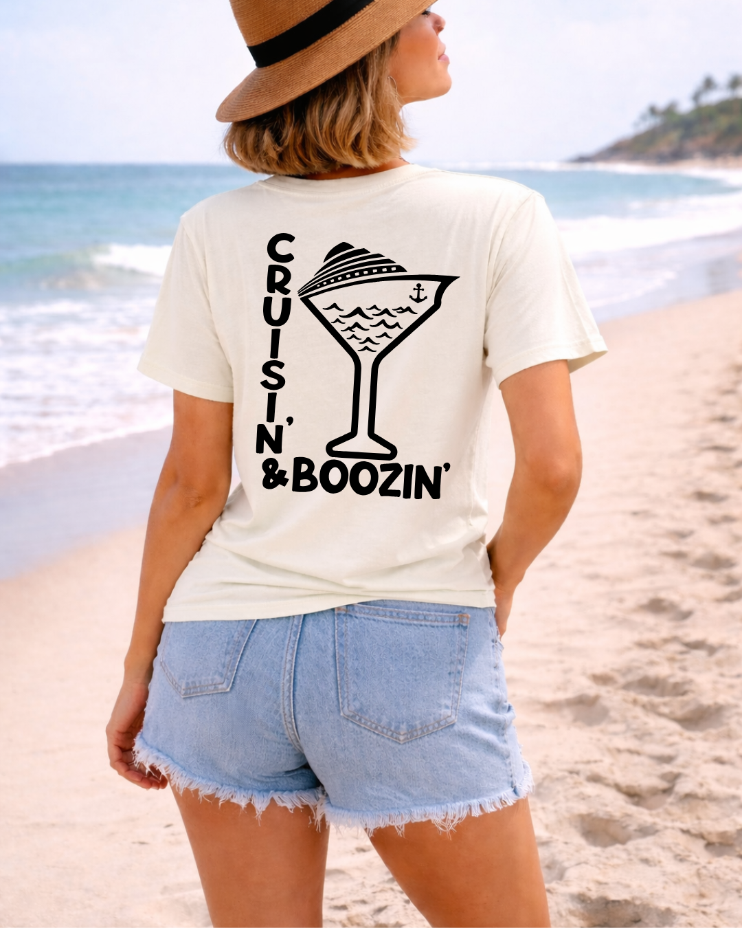 Cruisin’ &amp; Boozin’ Pocket Tee-Shirt