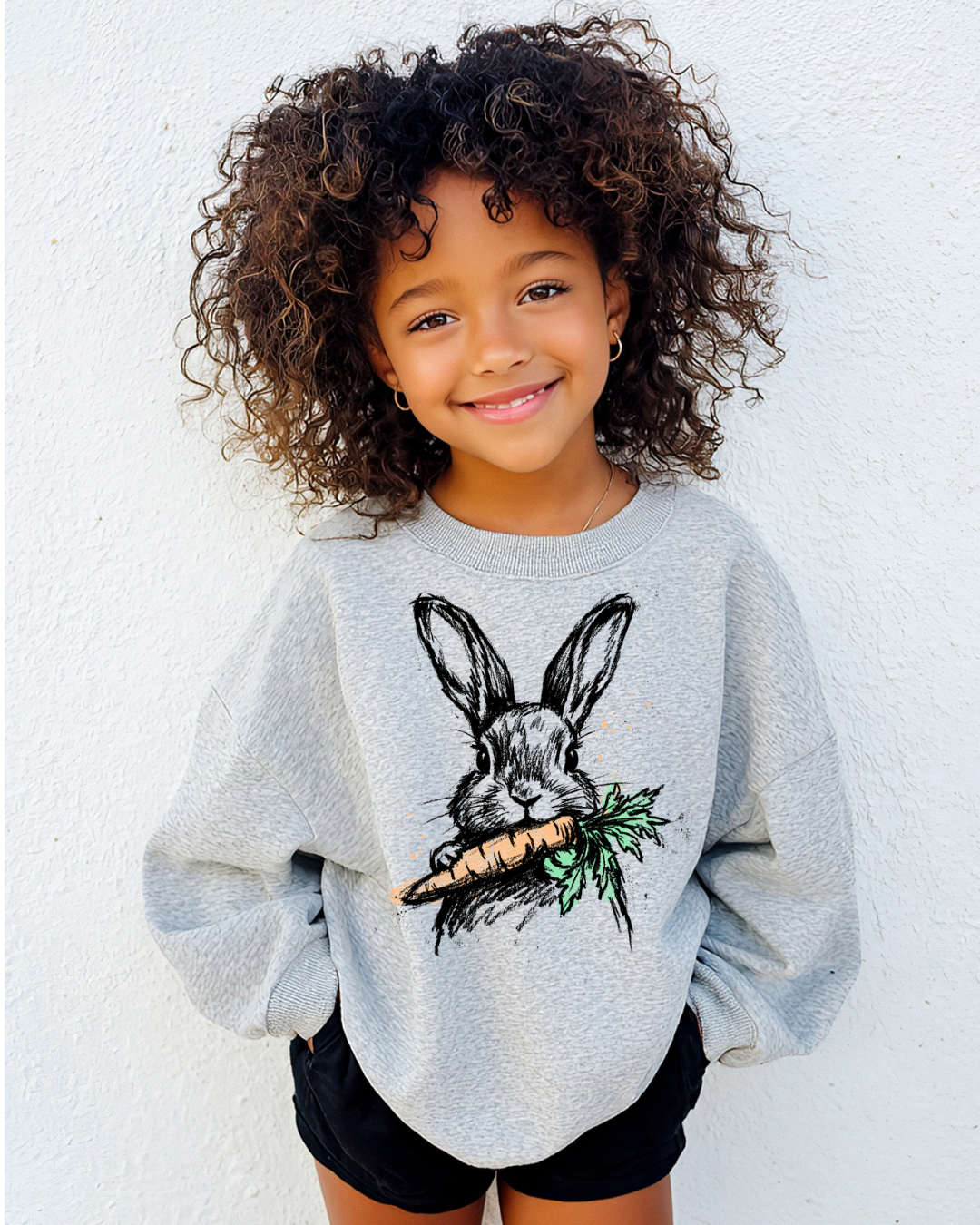 The Snackin’ Bunny Kids Crewneck Sweatshirt