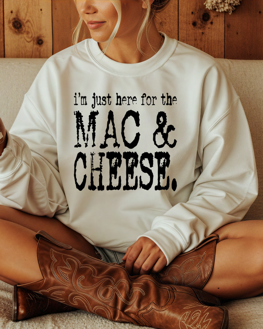 I’m Just Here For The Mac & Cheese Women’s Crewneck Sweatshirt