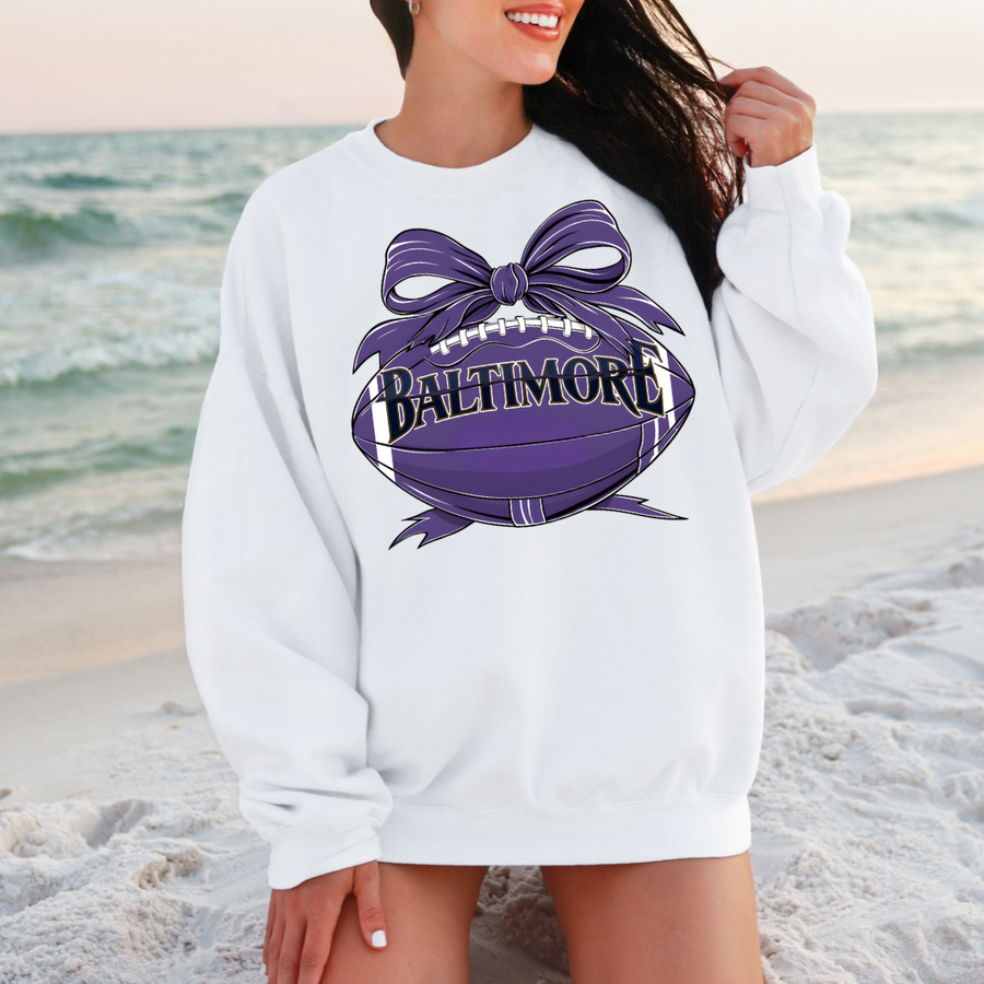 Baltimore Bow Football Women’s Crewneck