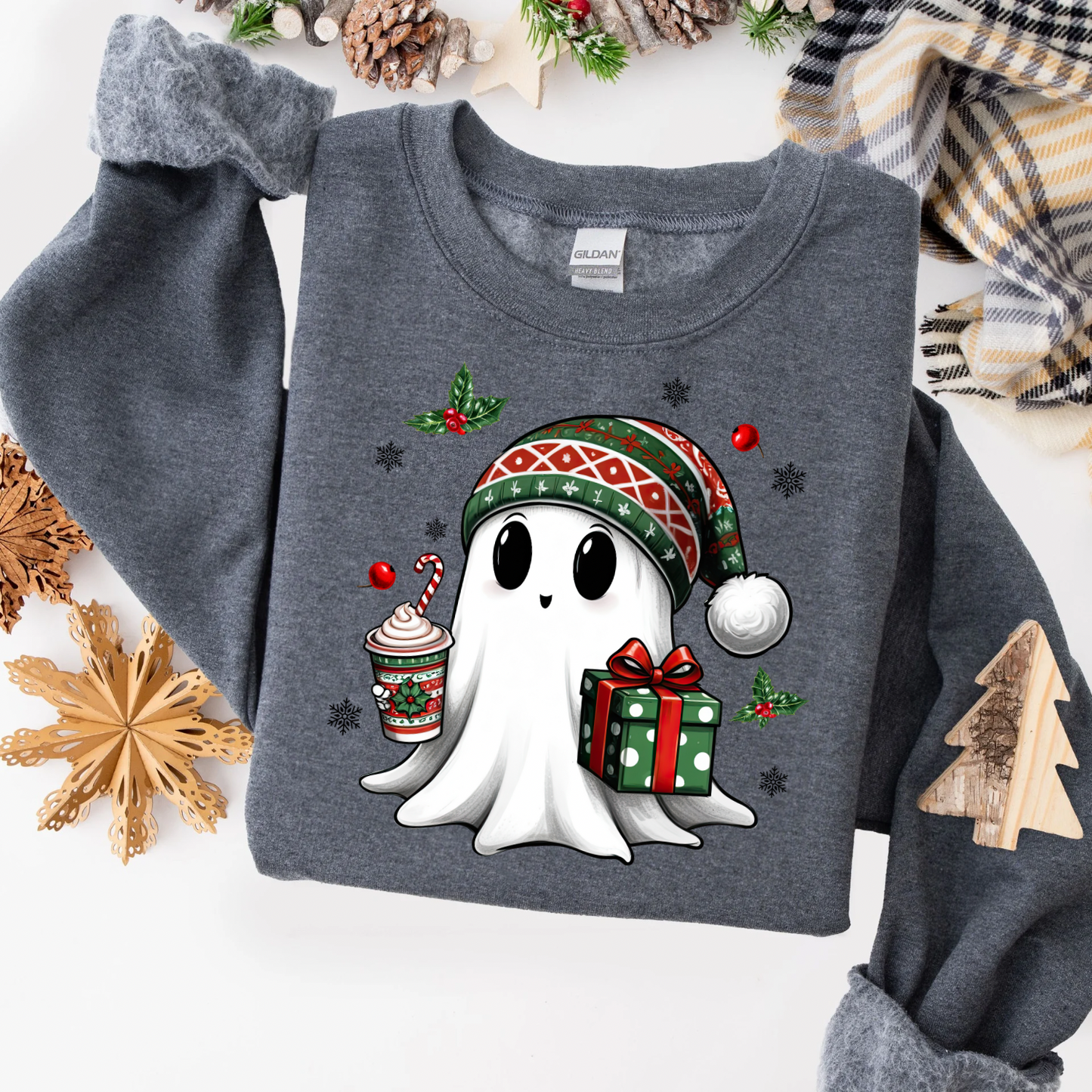 Creepin’ Thru Christmas Women’s Crewneck Sweatshirt