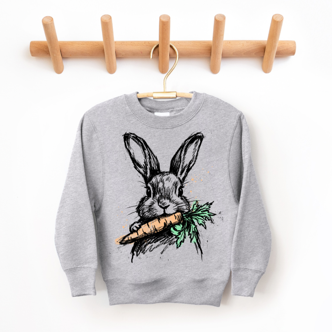The Snackin’ Bunny Kids Crewneck Sweatshirt