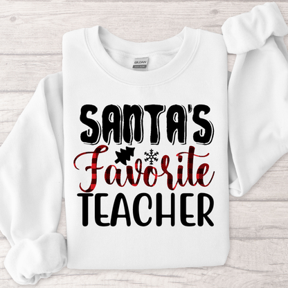 Santa’s Favorite Teacher Women’s Crewneck