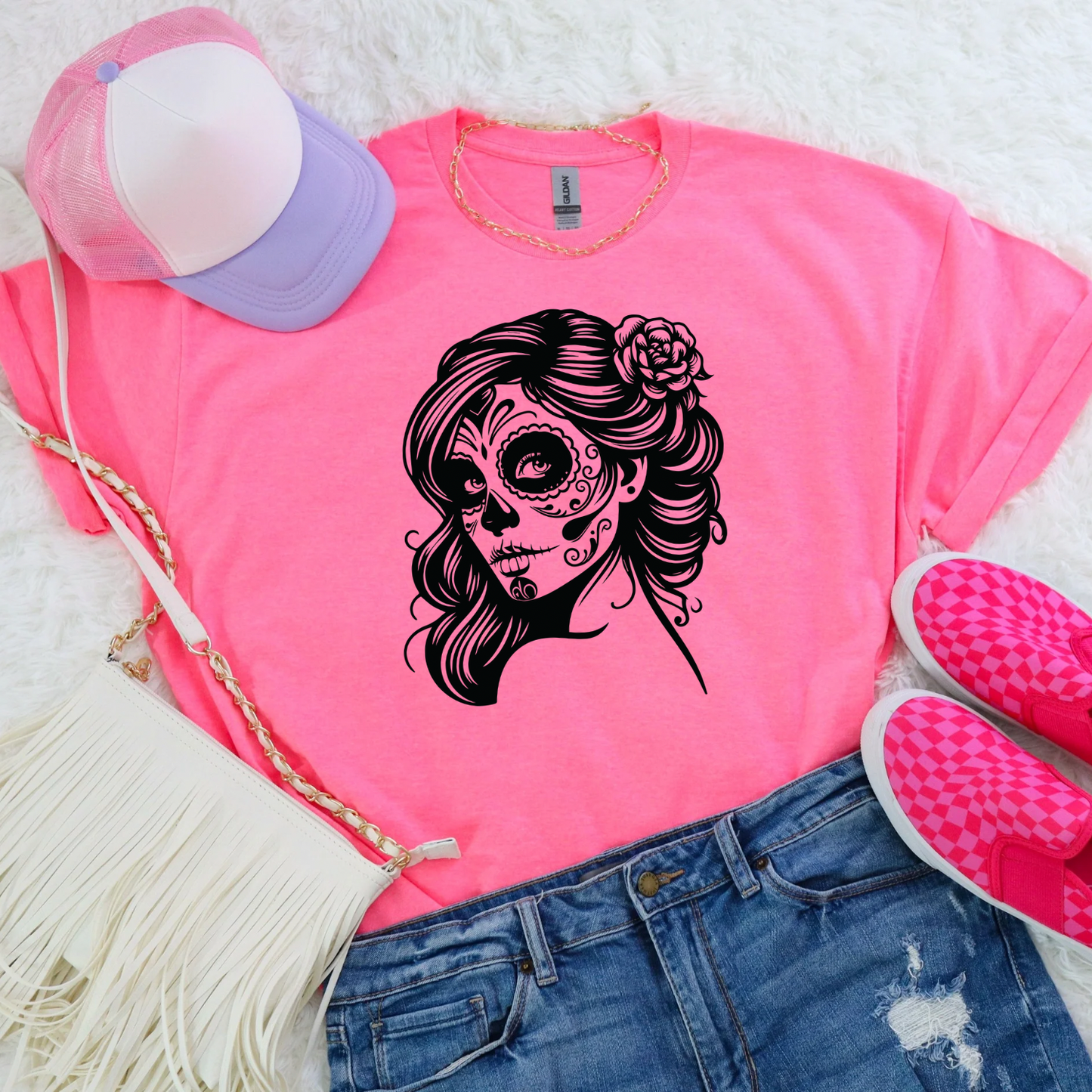 La Vida Skull Women’s Tee-Shirt