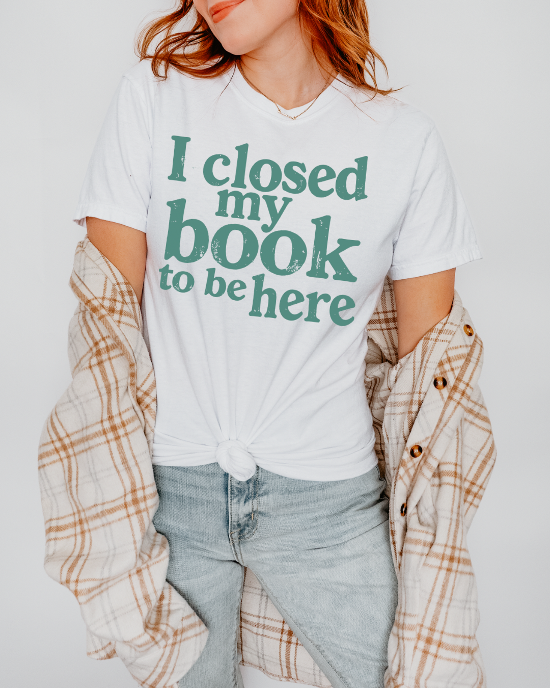 I Closed My Book To Be Here Women’s Tee-Shirt