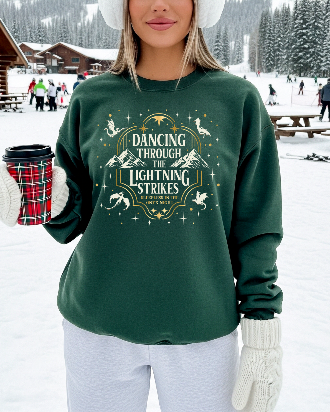 Dancing Through The Lightening Strikes Women’s Crewneck Sweatshirt