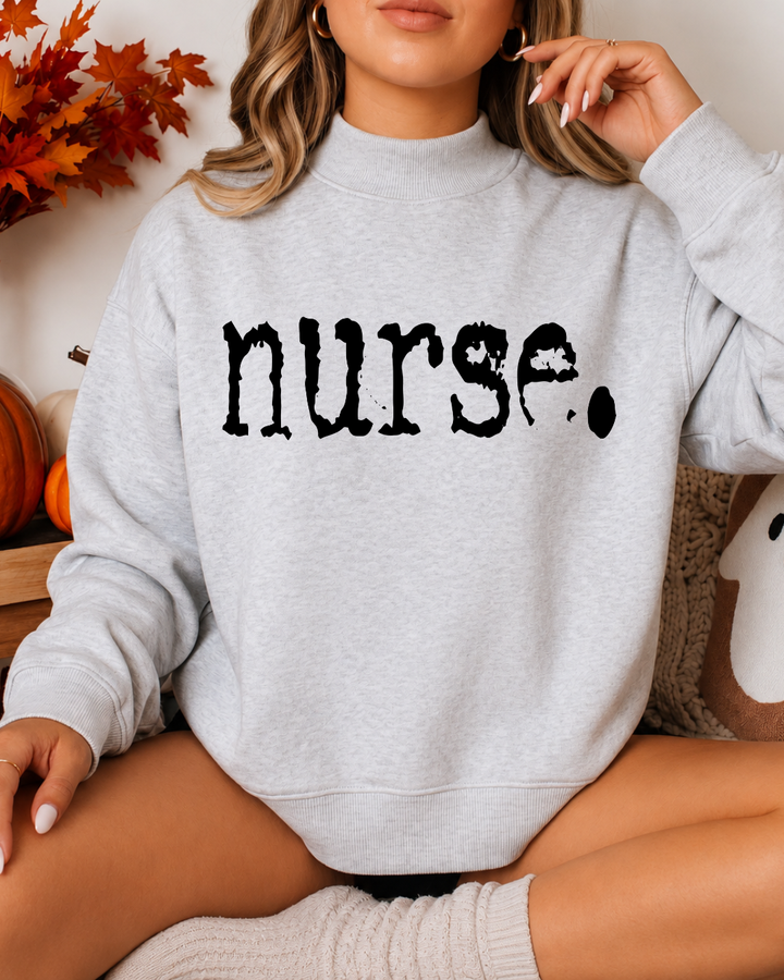 Nurse Women’s Graphic Mockneck Sweatshirt