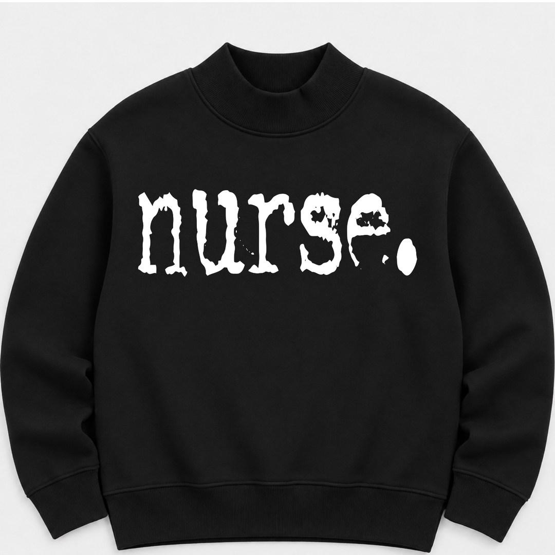 Nurse Women’s Graphic Mockneck Sweatshirt