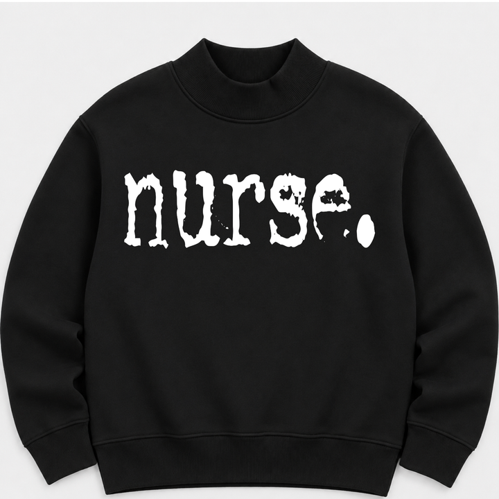 Nurse Women’s Graphic Mockneck Sweatshirt