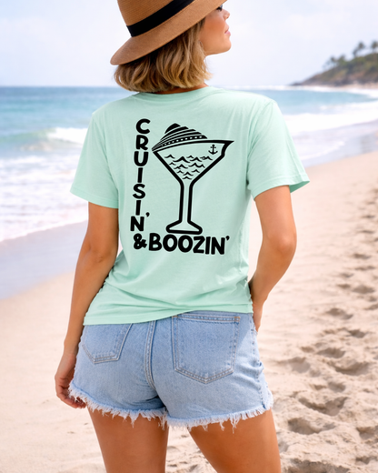 Cruisin’ & Boozin’ Pocket Tee-Shirt