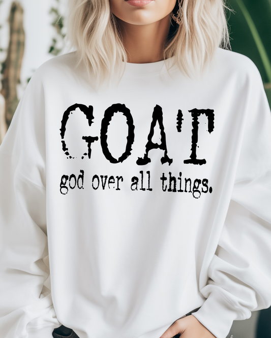 GOAT (God Over All Things) Women’s Crewneck