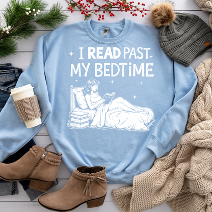 I Read Past My Bedtime Women’s Crewneck Sweatshirt
