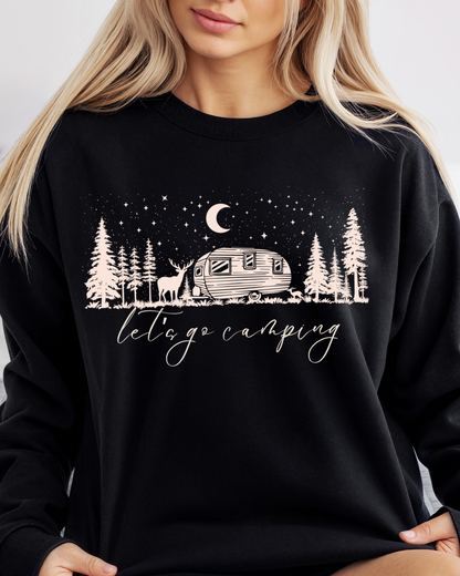 Let’s Go Camping Women’s Crewneck Sweatshirt