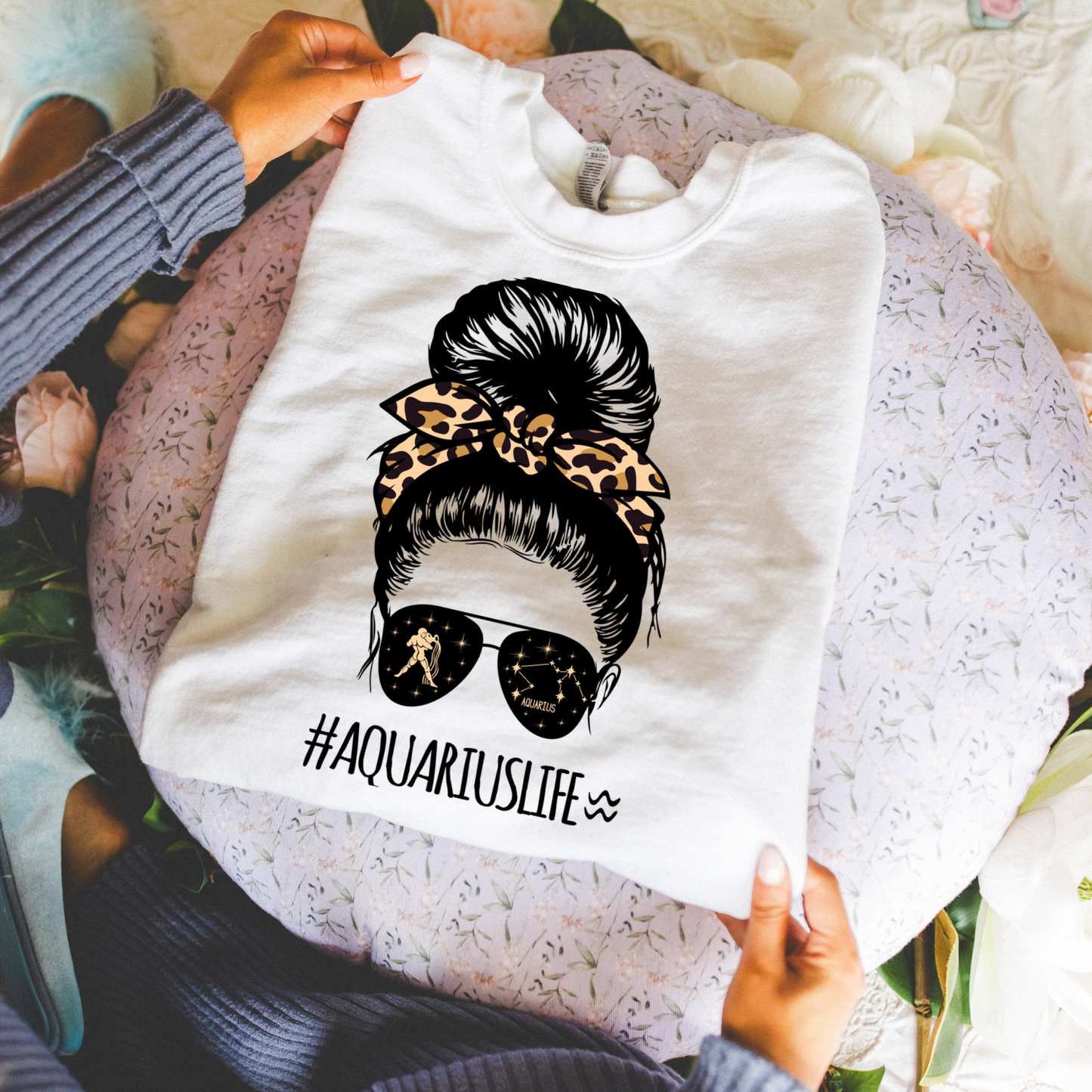 Shades On, Sign Strong Women’s Crewneck Sweatshirt