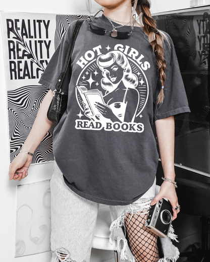 Hot Girls Read Books Women’s Tee-Shirt