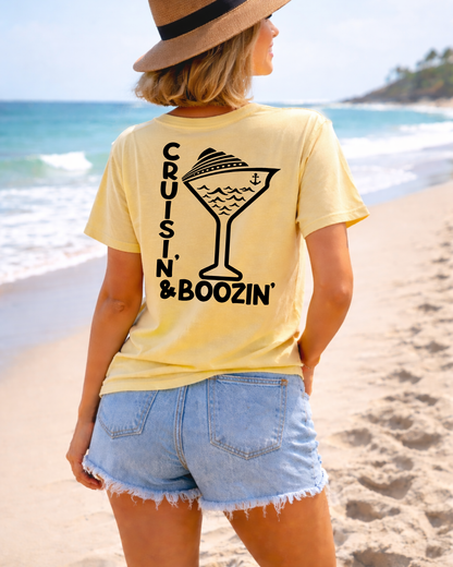 Cruisin’ & Boozin’ Pocket Tee-Shirt