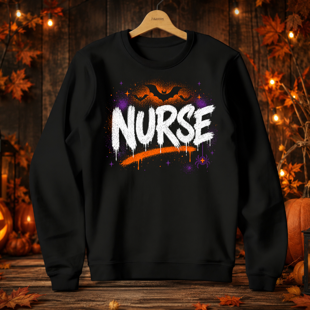 No Rest For The Nurses Graphic Sweatshirt