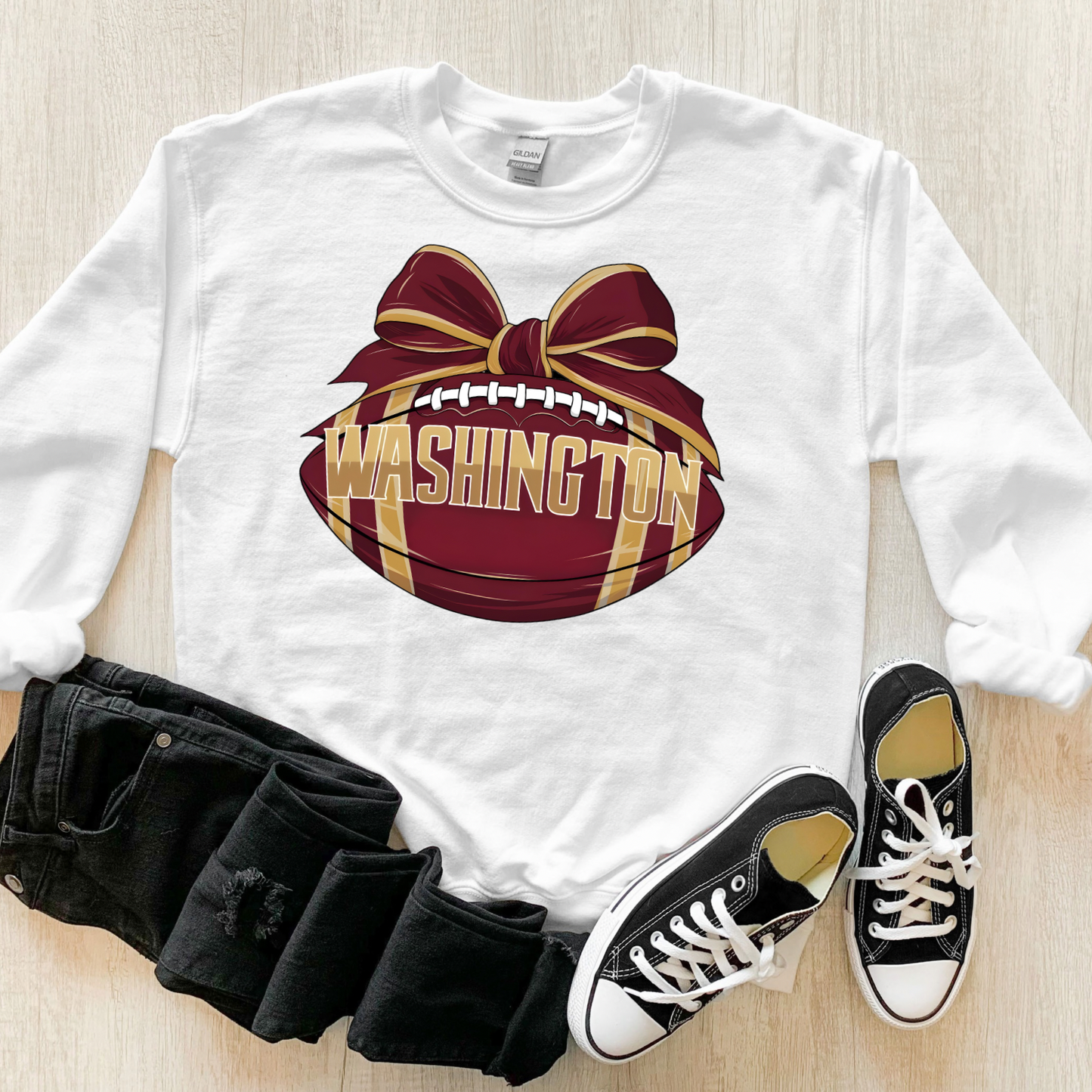 NFC Bow Football Kids Crewneck