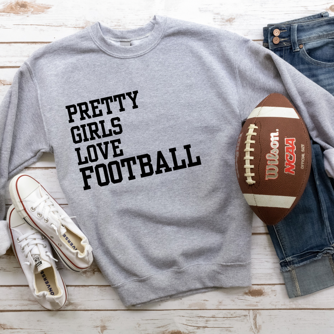 Pretty Girls Love Football Women’s Crewneck