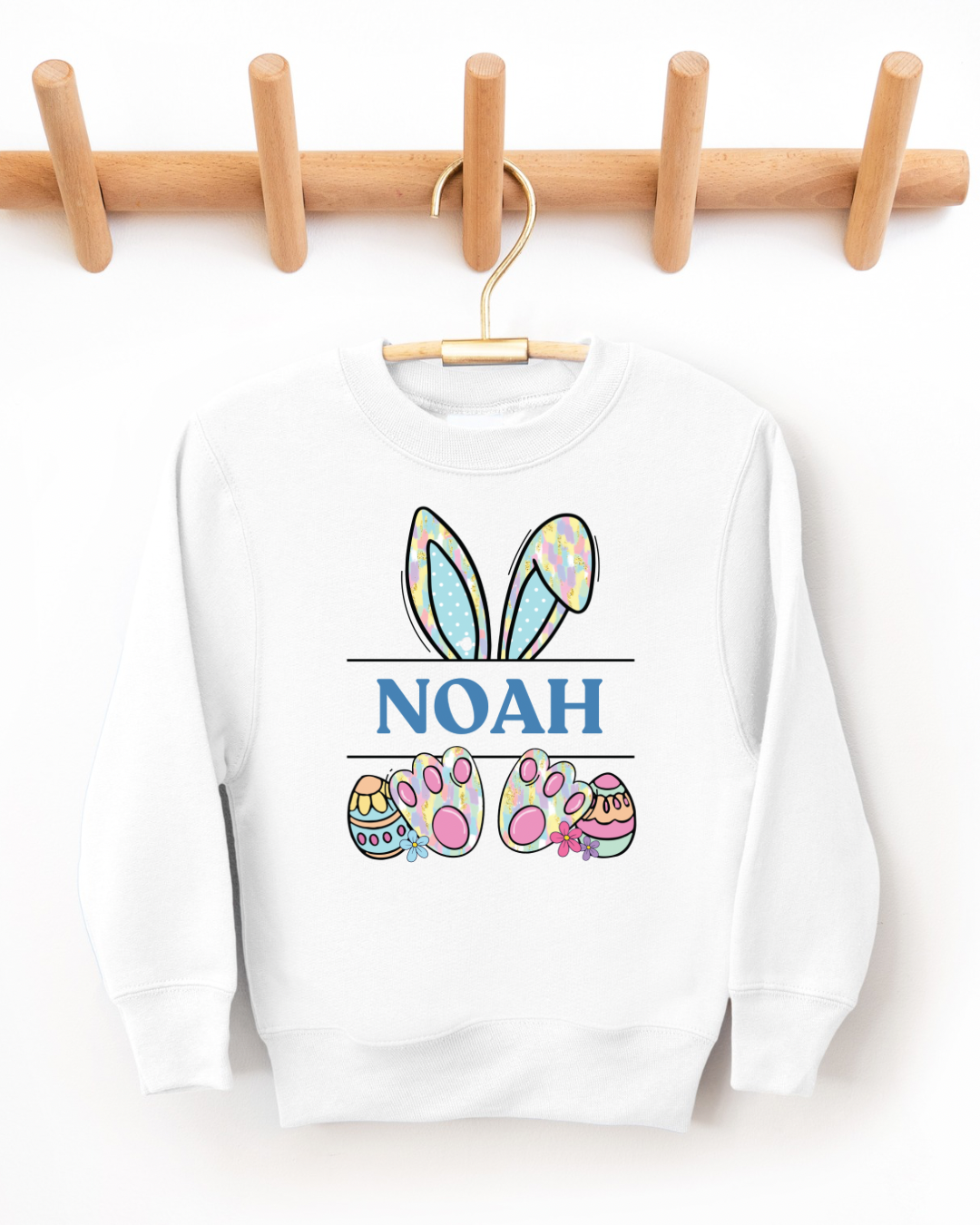 Bunny Ears Personalized Kids Crewneck