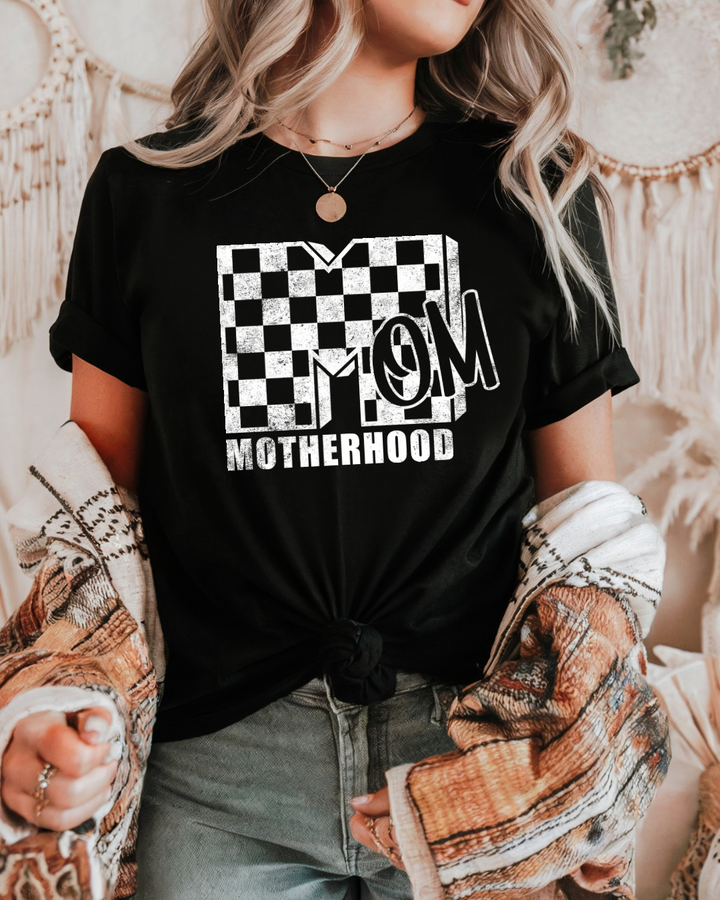 Checkered Motherhood Tee-Shirt