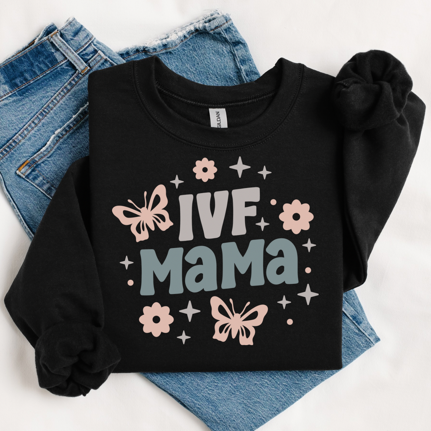 IVF Mama (Butterflies) Women’s Crewneck