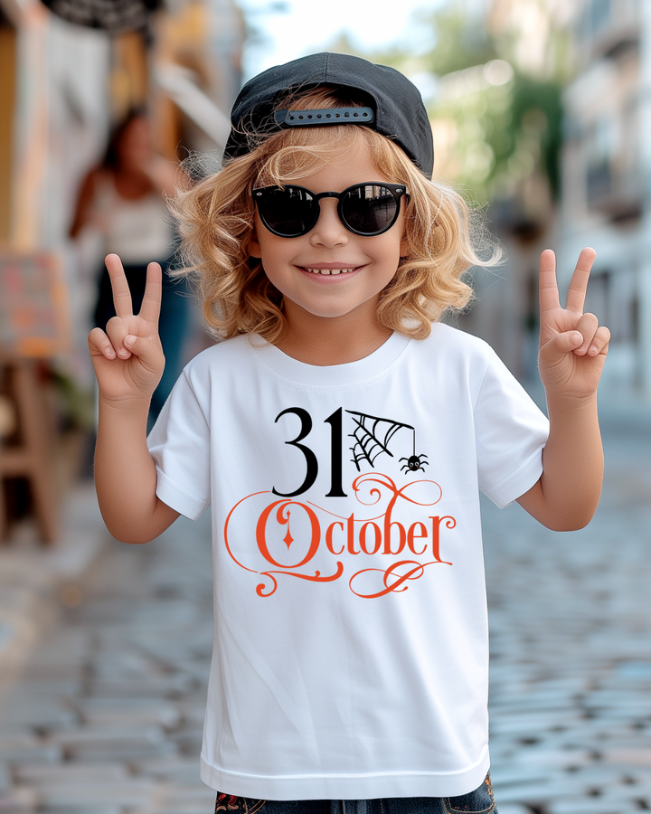 October 31st Halloween Toddler &amp; Youth Tee-Shirt