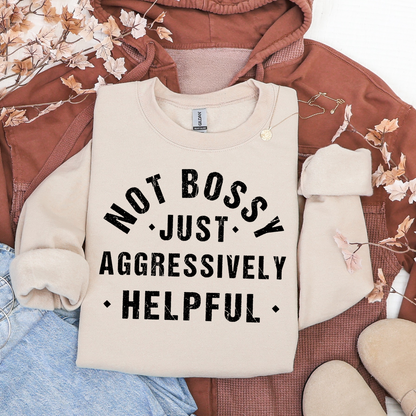 Not Bossy Women’s Crewneck Sweatshirt