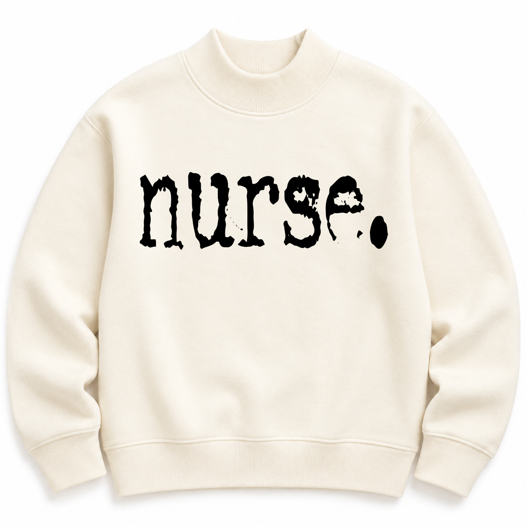 Nurse Women’s Graphic Mockneck Sweatshirt