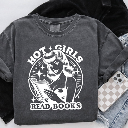 Hot Girls Read Books Women’s Tee-Shirt