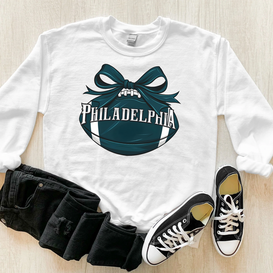 Philly Bow Football Women’s Crewneck