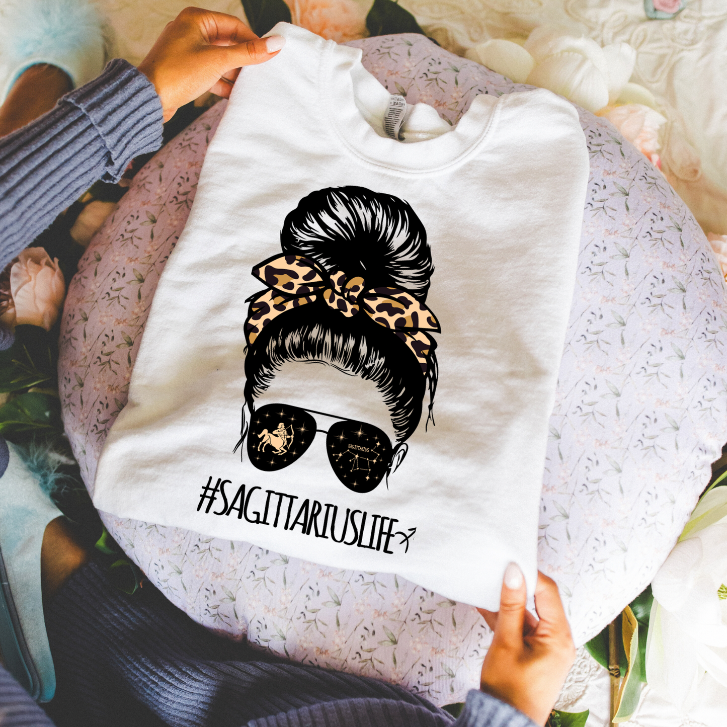 Shades On, Sign Strong Women’s Crewneck Sweatshirt