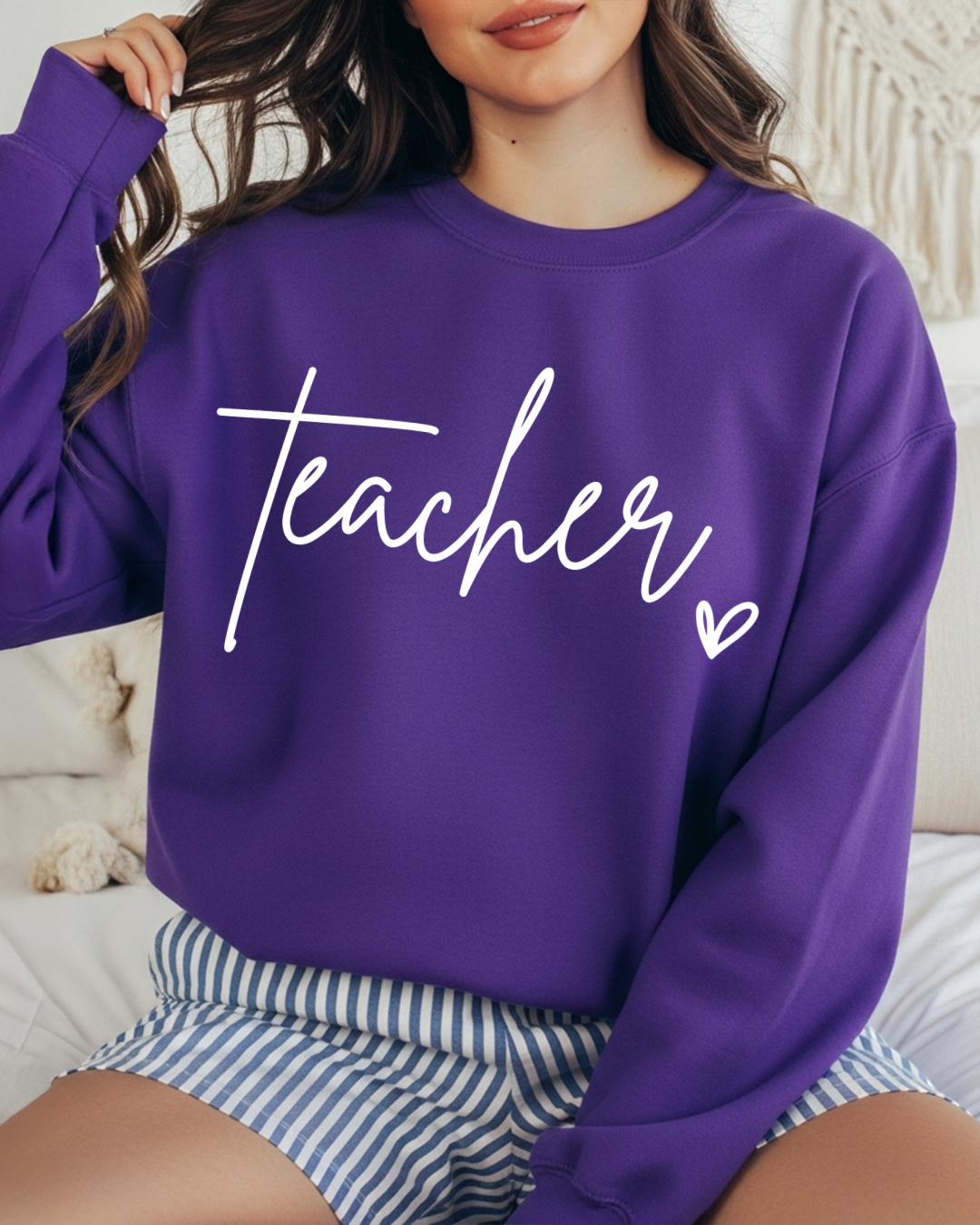Teacher Love Women’s Crewneck Sweatshirt