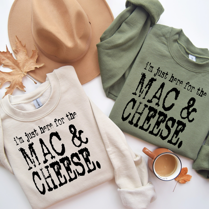 I’m Just Here For The Mac & Cheese Women’s Crewneck Sweatshirt