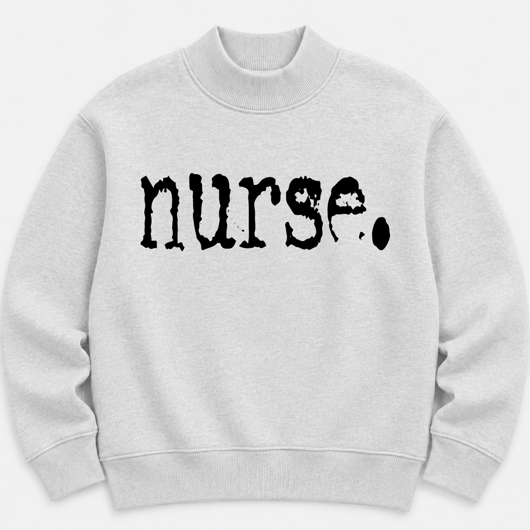 Nurse Women’s Graphic Mockneck Sweatshirt