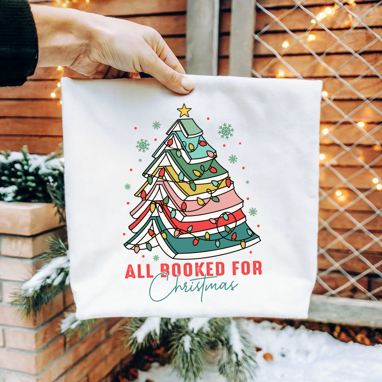 All Booked For Christmas Women’s Crewneck