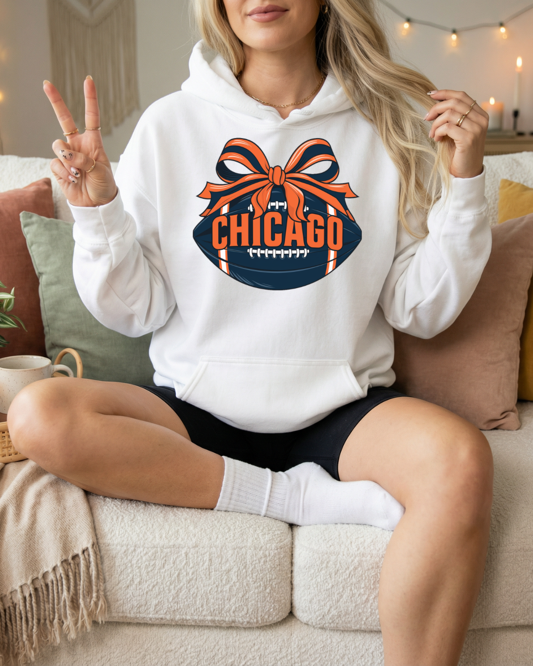 Bow Football Women’s Hoodie