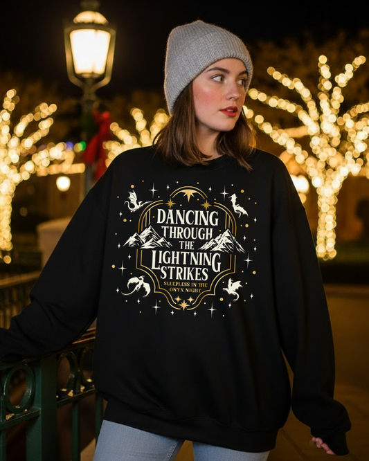 Dancing Thru The Lightening Strikes Women’s Crewneck Sweatshirt