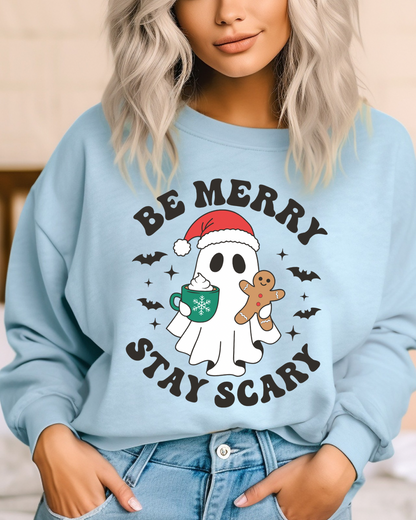 Be Merry, Stay Scary Women’s Crewneck Sweatshirt