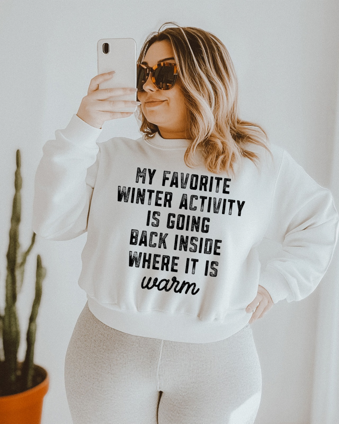 My Favorite Winter Activity Women’s Crewneck Sweatshirt