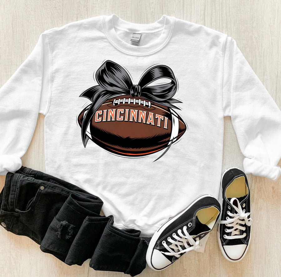 Cincinnati Bow Football Women’s Crewneck