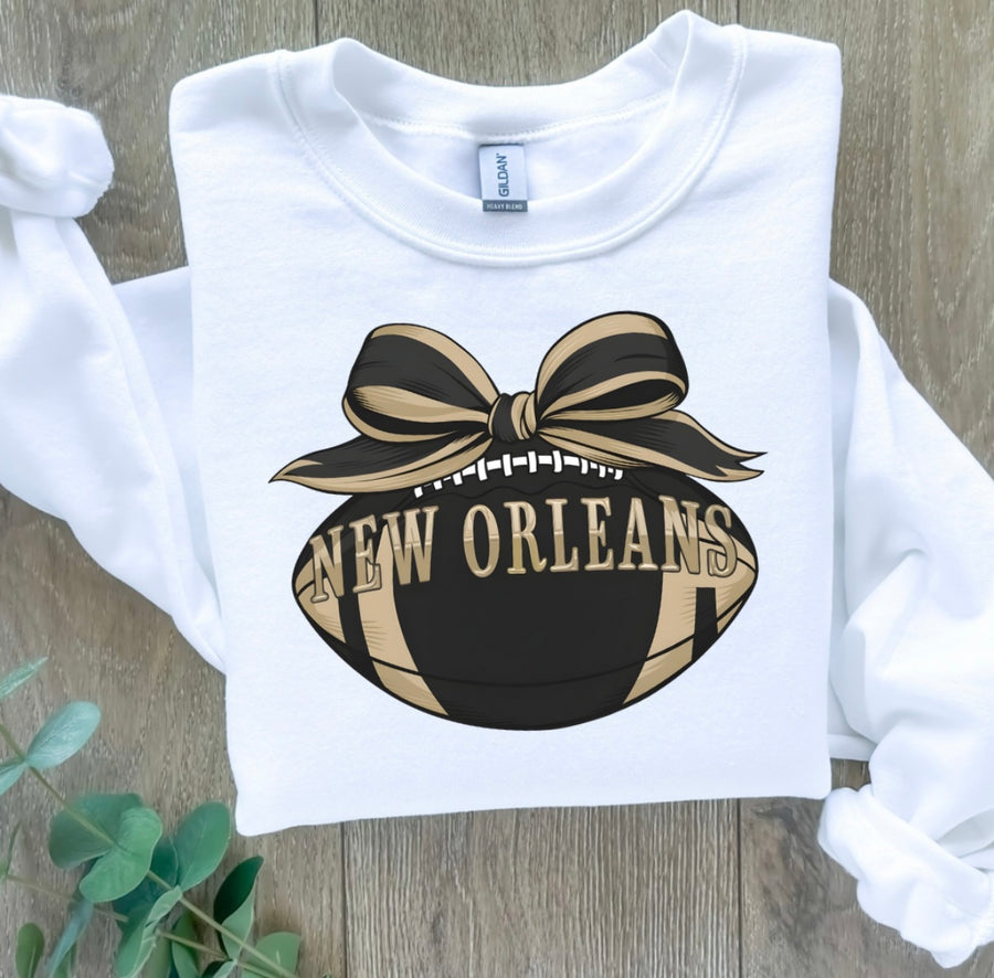 NOLA Bow Football Women’s Crewneck