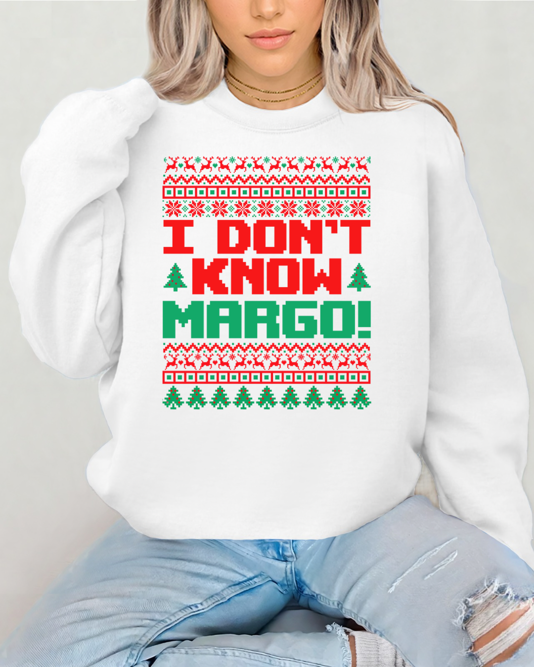 I Don’t Know Margo Women’s Crewneck Sweatshirt