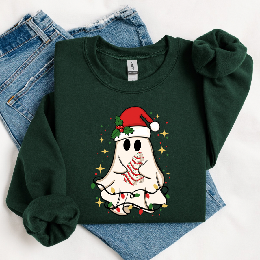 Jingle Bells Ghost Crewneck Sweatshirt